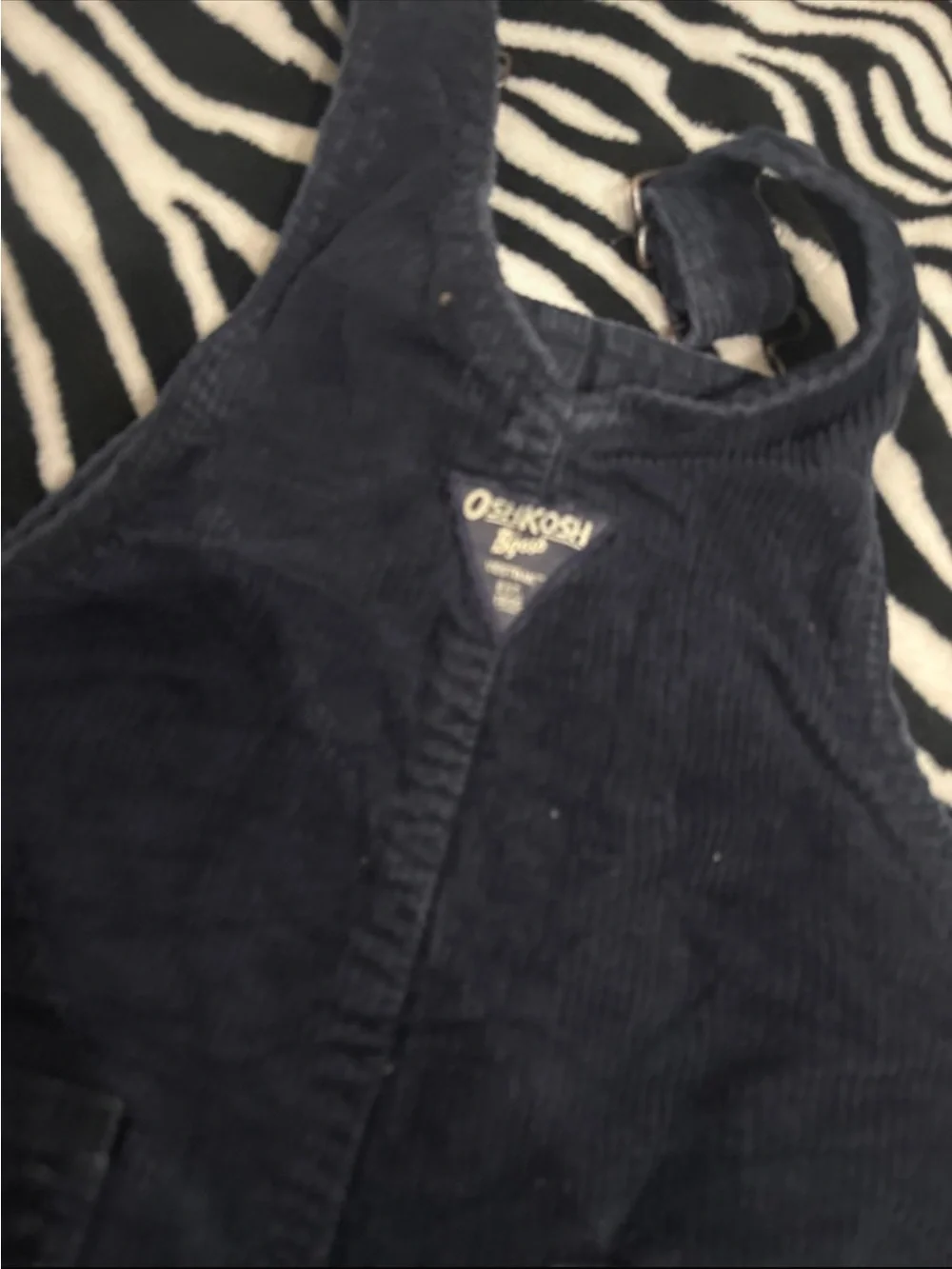 OshKosh B'gosh Dark Blue Corduroy Kids Overalls